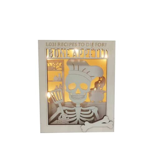 8.75" Bone Appétit Shadow Box DIY Wood Décor by Make Market®